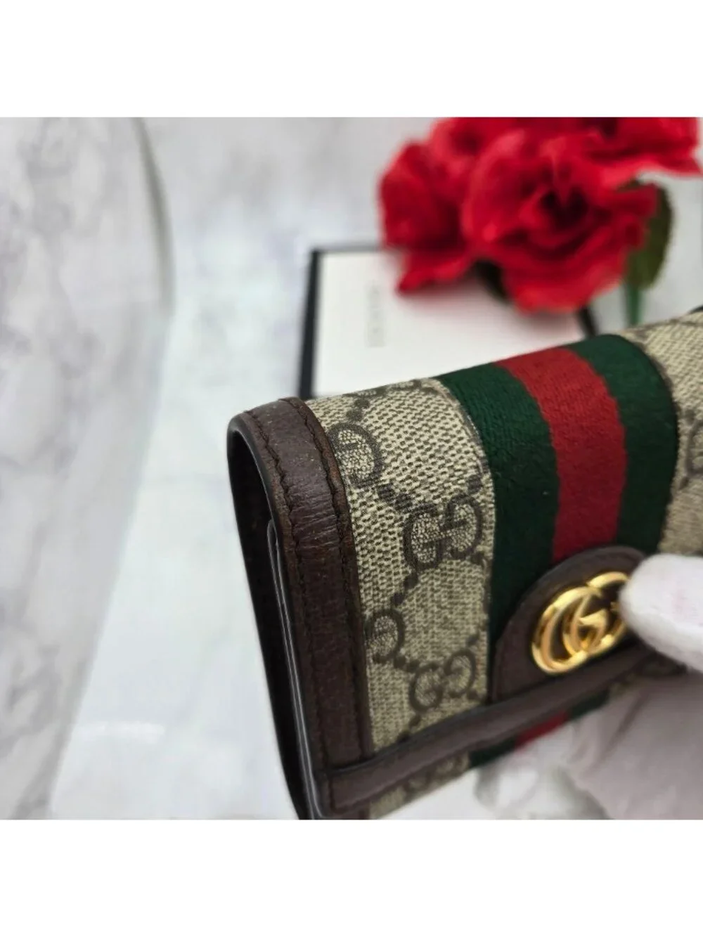 Gucci Fold Wallet Ophidia Sherry Line - Picture 4 of 15